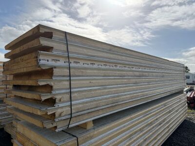 APPROX. 8No 5.9m PIR INSULATED FRIDGE PANELS