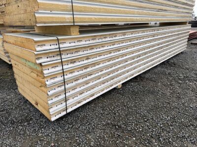 APPROX. 8No 6.4m PIR INSULATED FRIDGE PANELS