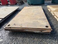 5No. SHEETS OF 15mm STEEL ROAD PLATES - 2