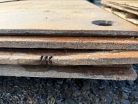5No. SHEETS OF 15mm STEEL ROAD PLATES - 3