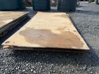 4No. SHEETS OF 15mm STEEL ROAD PLATES - 2