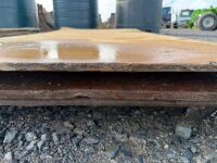 4No. SHEETS OF 15mm STEEL ROAD PLATES - 3