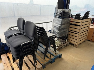 APPROX. 60No. ASSORTED PLASTIC STACKING CHAIRS
