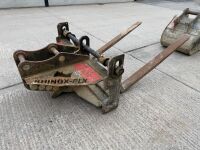 RHINOX FORKLIFT TOES TO SUIT 6-8 TON EXCAVATOR - 8