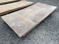 2No. SHEETS OF 18mm STEEL ROAD PLATES