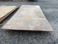 2No. SHEETS OF 18mm STEEL ROAD PLATES - 2