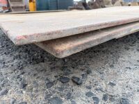 2No. SHEETS OF 18mm STEEL ROAD PLATES - 3