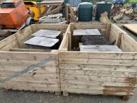 2No. WOODEN CRATES TO INC. APPROX 370No. 27" ASSORTMENT OF SLATES&nbsp; - 11