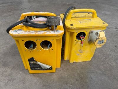 2No. 110v TRANSFORMERS BOXES