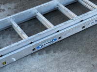 WERNER 18 TREAD ALUMINIUM DOUBLE LADDER - 4
