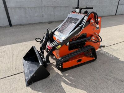 UNUSED MS36C MINI TRACKED PETROL SKID STEER LOADER