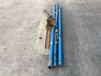 APPROX. 4ft CONCRETE BULL FLOAT & 3No. HANDLES - 4