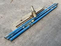 APPROX. 4ft CONCRETE BULL FLOAT & 3No. HANDLES - 5