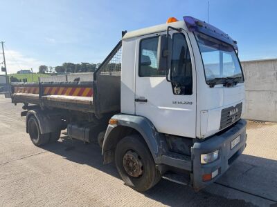 MAN LE14.220 4x2 14 TON 3-WAY DROPSIDE TIPPER