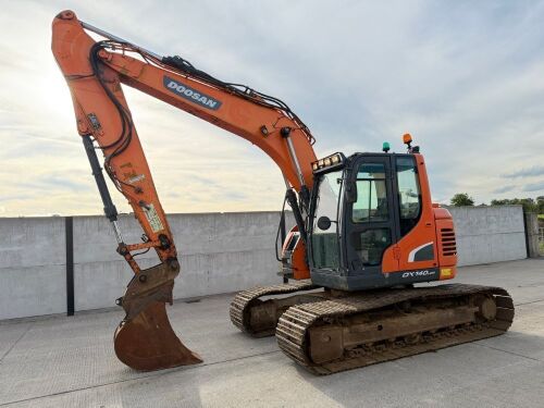 DOOSAN DX140LCR-3 15 TON ZERO TAIL EXCAVATOR DIGGER