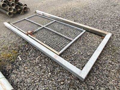 GALVANISED METAL FRAME & GATE
