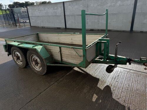 APPROX. 10ft x 4.6ft TWIN AXLE BUILDERS TRAILER