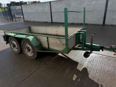 APPROX. 10ft x 4.6ft TWIN AXLE BUILDERS TRAILER