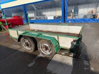 APPROX. 10ft x 4.6ft TWIN AXLE BUILDERS TRAILER - 8