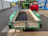 APPROX. 10ft x 4.6ft TWIN AXLE BUILDERS TRAILER - 9