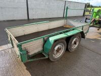 APPROX. 10ft x 4.6ft TWIN AXLE BUILDERS TRAILER - 10
