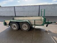APPROX. 10ft x 4.6ft TWIN AXLE BUILDERS TRAILER - 14