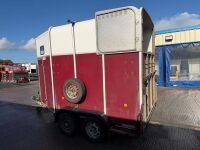 APPROX. 12ft x 6ft IFOR WILLIAMS HB510R TWIN AXLE HORSE BOX TRAILER - 14