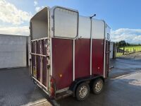 APPROX. 12ft x 6ft IFOR WILLIAMS HB510R TWIN AXLE HORSE BOX TRAILER - 16