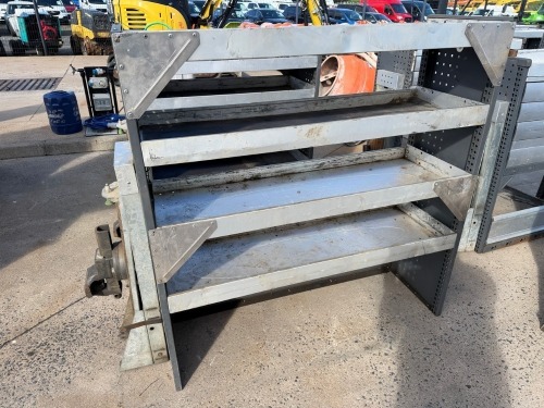 BOTT METAL SHELVING & VICE TO SUIT REAR OF VAN&nbsp;