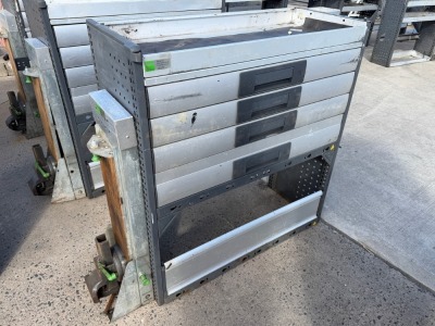 BOTT METAL SHELVING & VICE TO SUIT REAR OF VAN&nbsp;