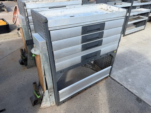 BOTT METAL SHELVING & VICE TO SUIT REAR OF VAN&nbsp;