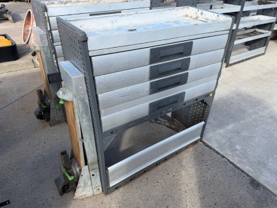BOTT METAL SHELVING & VICE TO SUIT REAR OF VAN&nbsp;