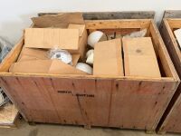 WOODEN CRATE TO INC. ASSORTED GLOBE LIGHTS