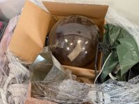 PALLET TO INC. ASSORTED WALL LIGHTS & LARGE GLOBE LIGHT - 2