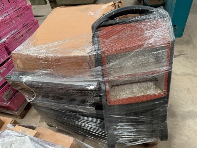 PALLET TO INC. RHINO INFRARED HEATER, ELECTRIC OVEN & ASSORTED HEATERS