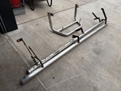 2No. VEHCILE SIDE BARS & BULL BAR