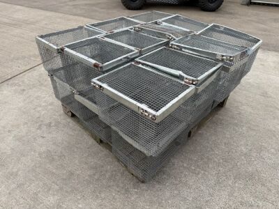 LOT TO INC. APPROX. 20No. METAL STORAGE CAGES