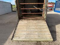 APPROX. 12ft x 6.6ft IFOR WILLIAMS 3500kgs TWIN AXLE LIVESTOCK TRAILER - 14