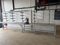 EVOLUTION 9314-T2 240V MULTI MATERIAL CHOP SAW & METAL FRAME WORK BENCH - 2