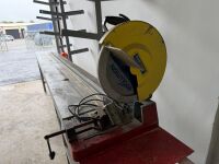EVOLUTION 9314-T2 240V MULTI MATERIAL CHOP SAW & METAL FRAME WORK BENCH - 3