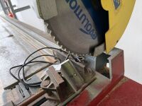 EVOLUTION 9314-T2 240V MULTI MATERIAL CHOP SAW & METAL FRAME WORK BENCH - 4