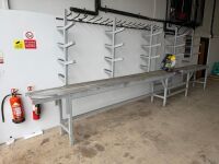 EVOLUTION 9314-T2 240V MULTI MATERIAL CHOP SAW & METAL FRAME WORK BENCH - 8