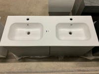 Approx. 1220mm Wall Hung Double Vanity Unit - 8