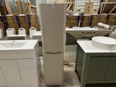 Tall Wall Hung Bathroom Storage Unit