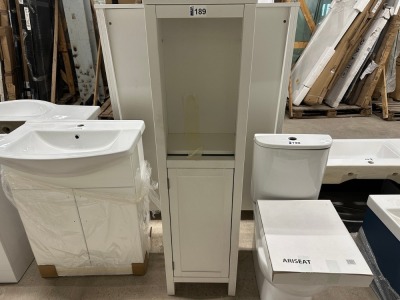 Tall Floor Standing Bathroom Storage Unit