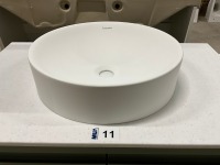 Approx. 820mm Josef Martin Floor Standing Fluted Bespoke Vanity Unit&nbsp;With Corian Worktop & Duravit Bowl (Reed Green) - 5