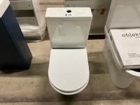 Modern Round Fully Back To Wall CC Toilet Pan, Cistern & Soft Close Seat - 2