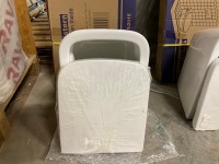 Wall Hung Toilet Bundle Inc.Wall Hung Toilet Frame With Square Wall Hung Pan, Toilet Seat & Brushed Brass Button - 2