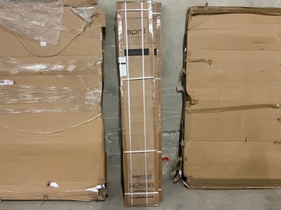 Wetroom Return Panel Clear Gloss 300x2000 Polished Silver