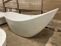Viktor Benson Elemi Modern Freestanding Slipper Bath 1750x750mm - 3